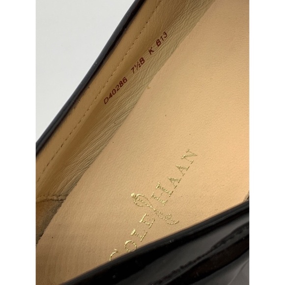 Cole Haan Black Patent Leather Loafer Shoes 7.5 - Picture 6 of 6